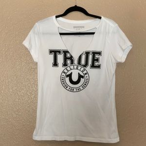True Religion White T-shirt! Size Medium